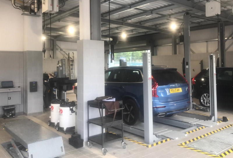 Garage Equipment Project for Volvo, Shrewsbury