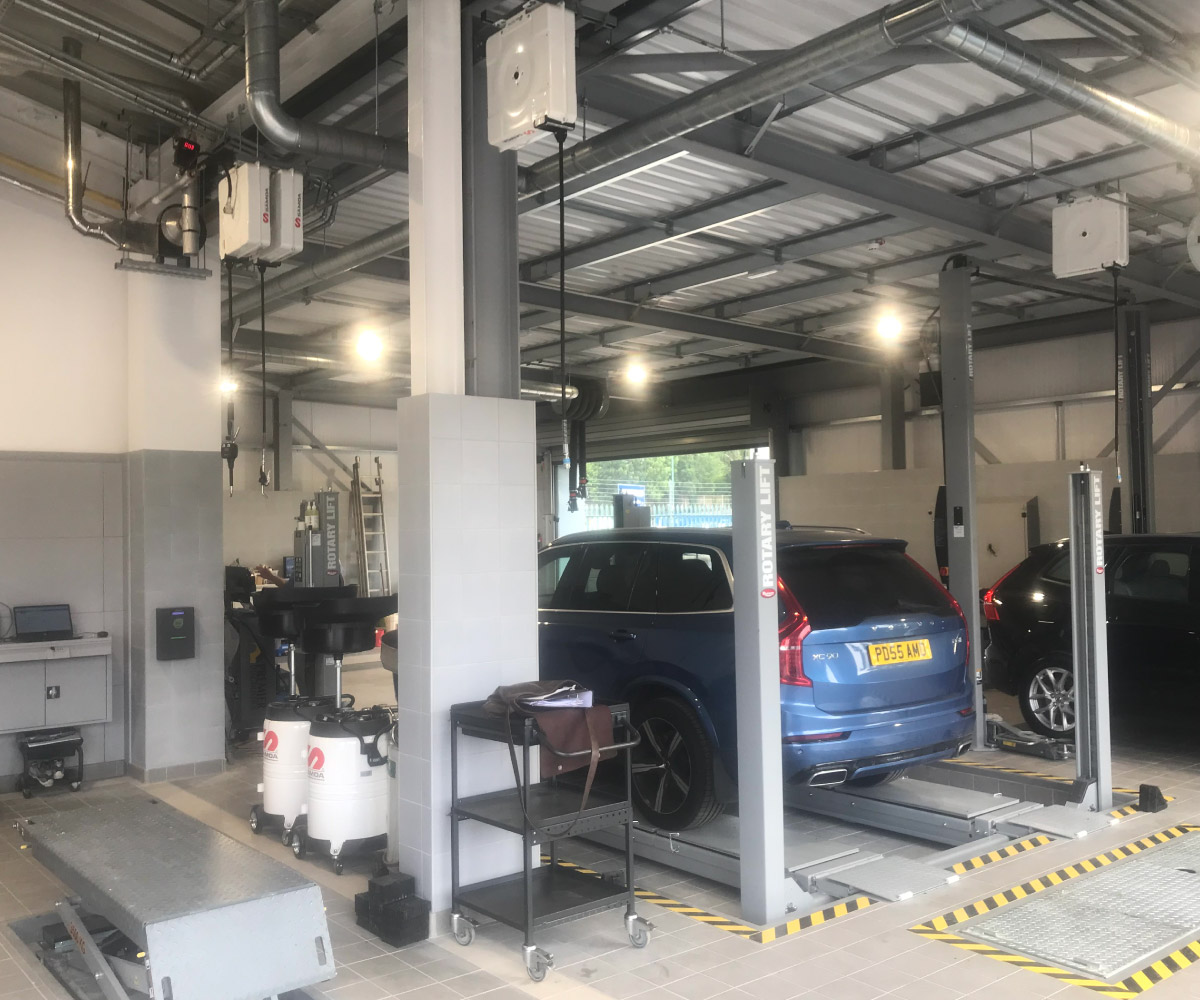 Garage Equipment Project for Volvo, Shrewsbury
