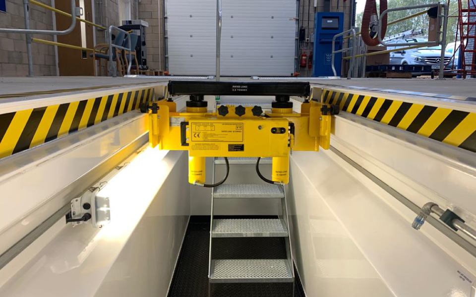 Working in an inspection pit allows excellent access to the vehicle when completing a huge range of tasks