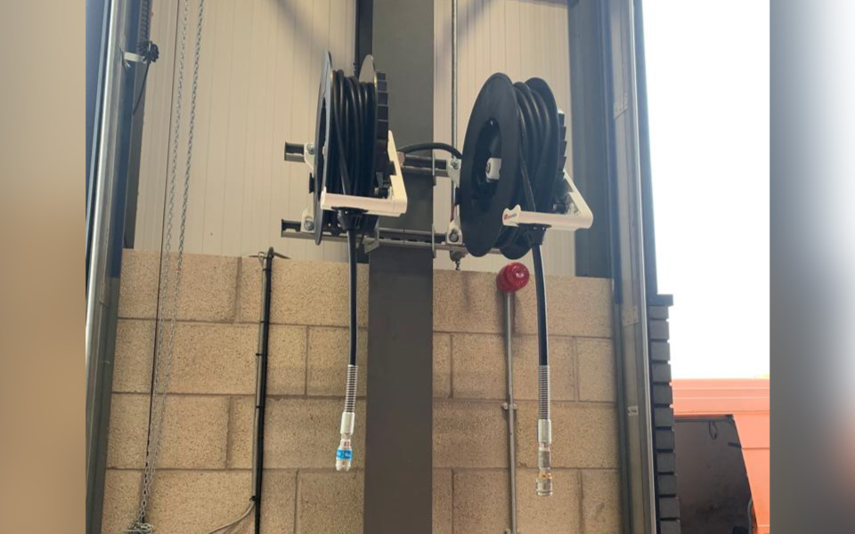New lubrication systems and hose reels by Samoa installed by CCS Garage Equipment