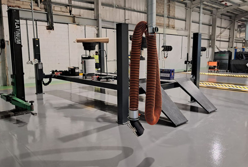 Commercial workshop relocation & installation for Lanes Group, Leyland.