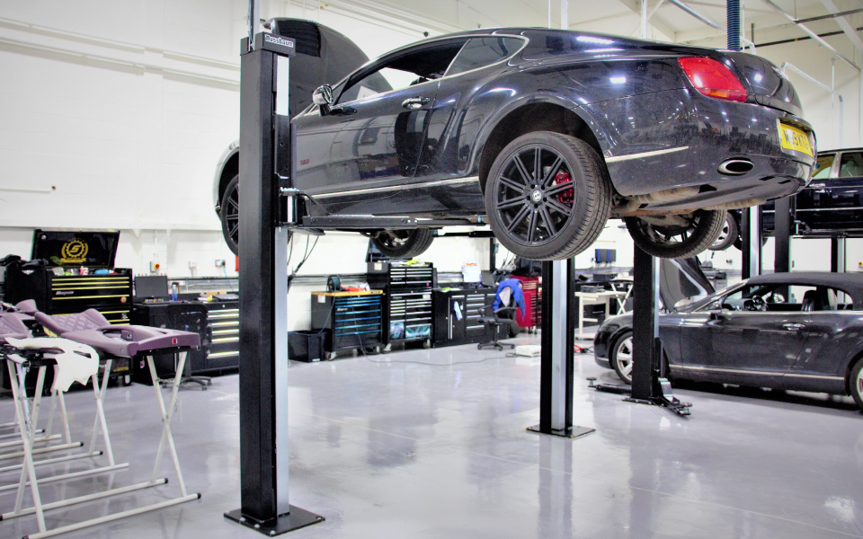 Bespoke Dura workshop furniture installed by CCS Garage Equipment for Bentley, London