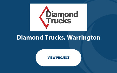 Garage equipment project for Diamond Trucks in Warrington, Cheshire