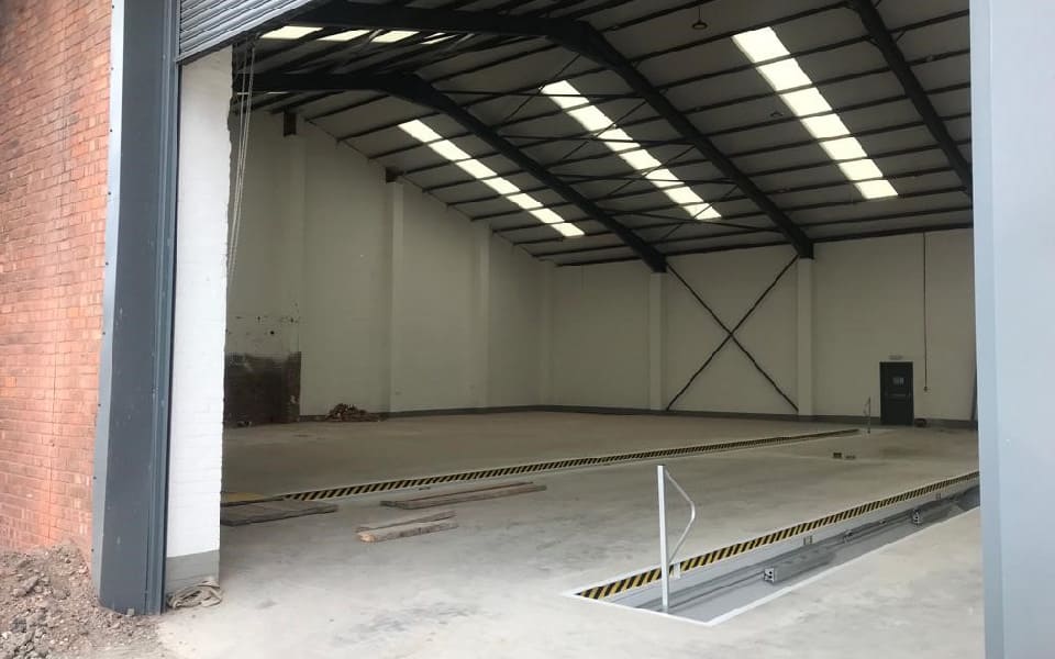 New prefabricated steel pits installed at our commercial garage equipment installation for Diamond Trucks, Warrington , designed and installed by CCS Garage Equipment