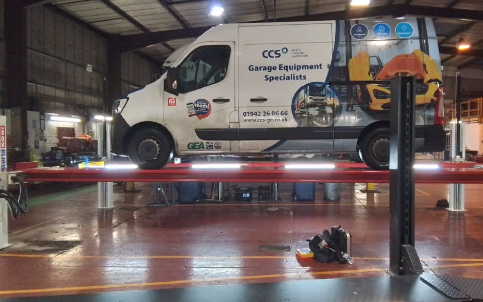 9. Every vehicle lift installation by CCS Garage Equipment is fully project-managed and delivered on site by specialist garage equipment installation engineers, each with years' of garage equipment experience. Following installation, CCS continues to service and maintain commercial vehicle lifts, keeping busy workshops such as that for FedEx in Maidstone, Kent, fully compliant and operational.