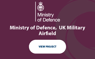 Vehicle test lane installed for UK military airfield workshop.