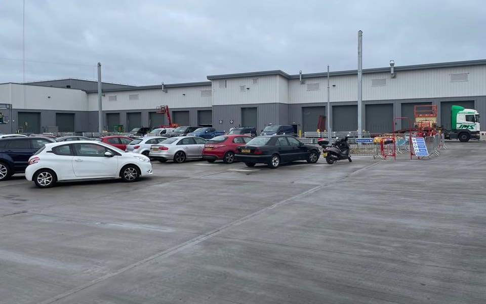 External photo of National Express vehicle workshop