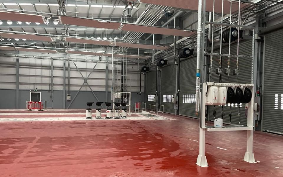 Large commercial vehicle workshop for National Express