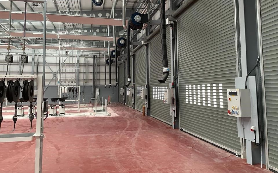 Professional garage equipment installation for bus and coach operator