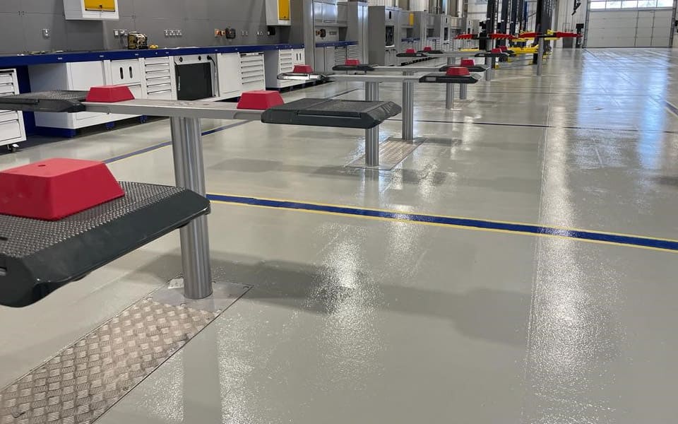 Garage equipment installation for North Wales Police