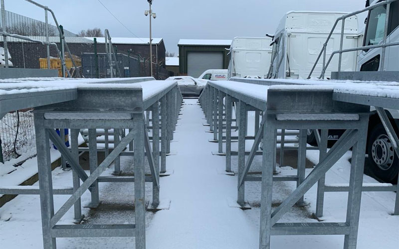 Woodwards new, galvanised 25t wash ramp installed by CCS Garage Equipment makes great use of external yard areas to complement service & maintenance operations