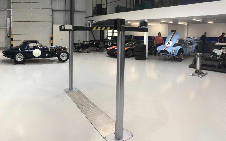 CCS Garage Equipment installed a new 2-post, in-ground vehicle lift for Pursuit Racing’s vehicle workshop in Bicester which supports their servicing and maintenance operations for motorsport clients