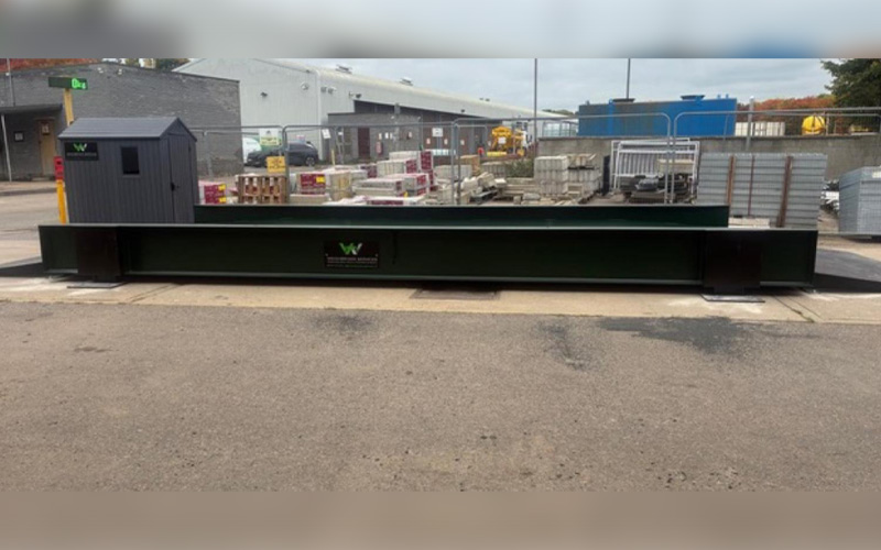 Surface-mounted 40-tonne weighbridge used to weigh heavy-duty vehicles installed by CCS Garage Equipment at Ringway’s depot in Milton Keynes.