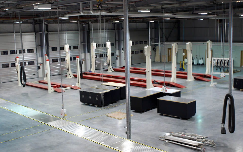 4-post commercial vehicle lifts for HGVs & light commercial vehicles installed by CCS Garage Equipment