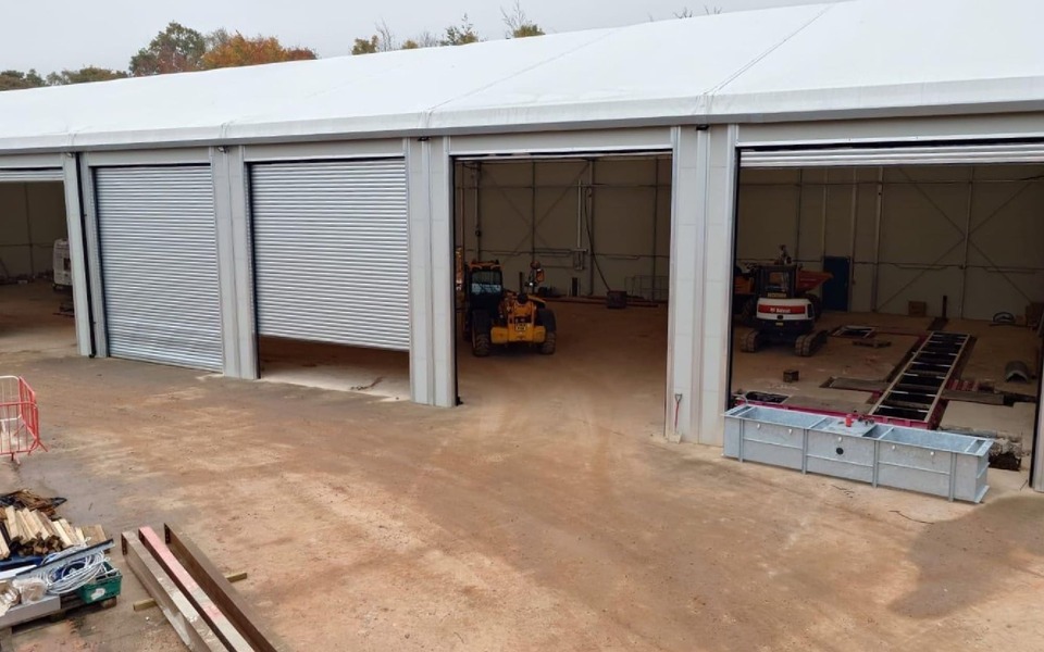 Photo shows workshop ATF lane being installed
