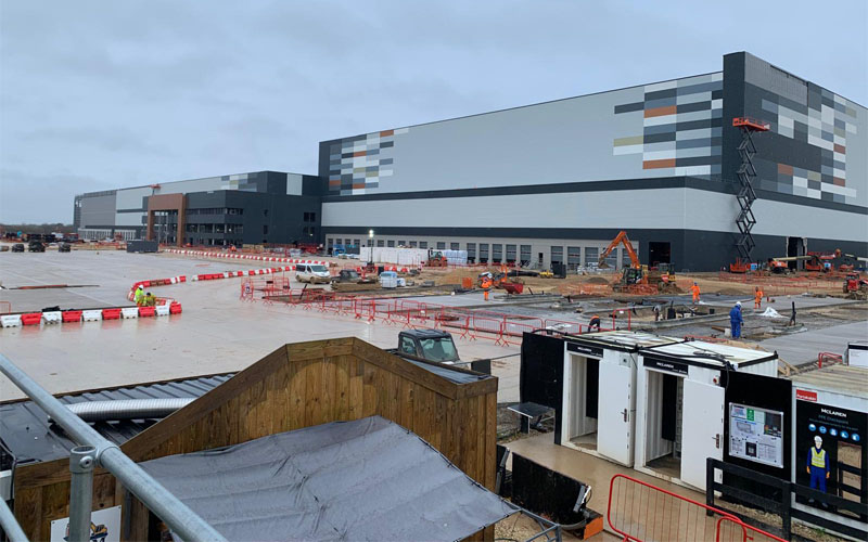 Site for TJ Morris' new vehicle maintenance unit in Doncaster prior to works by CCS.