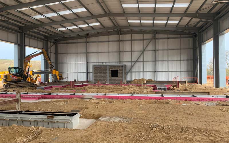 CCS begining installation of vehicle inspection pits at TJ Morris' site in Doncaster.