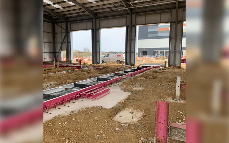 CCS installs inspection pits for TJ Morris' new vehicle maintenance pit.