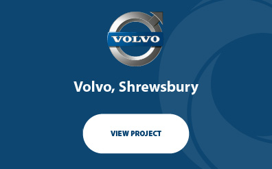 Garage equipment installation for Volvo Shrewsbury's new dealership