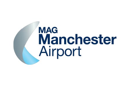 Manchester Airport logo.