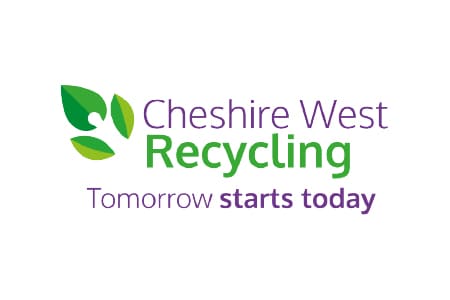 Cheshire West Recycling logo.