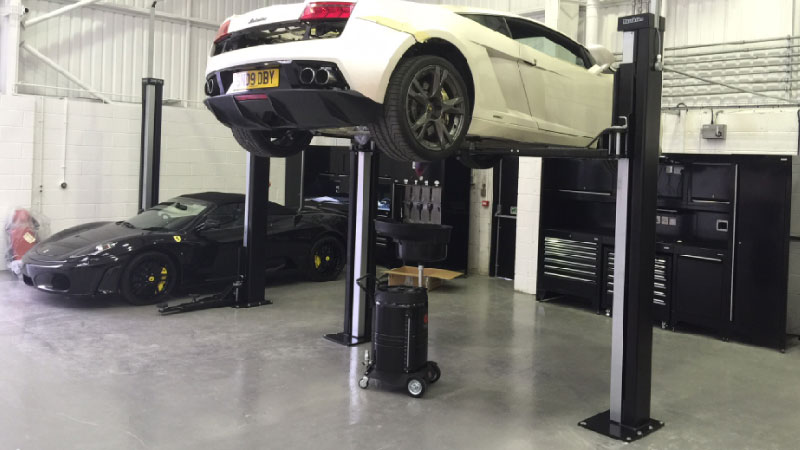 Vehicle Lift Installation | Lamborghini, Stockport