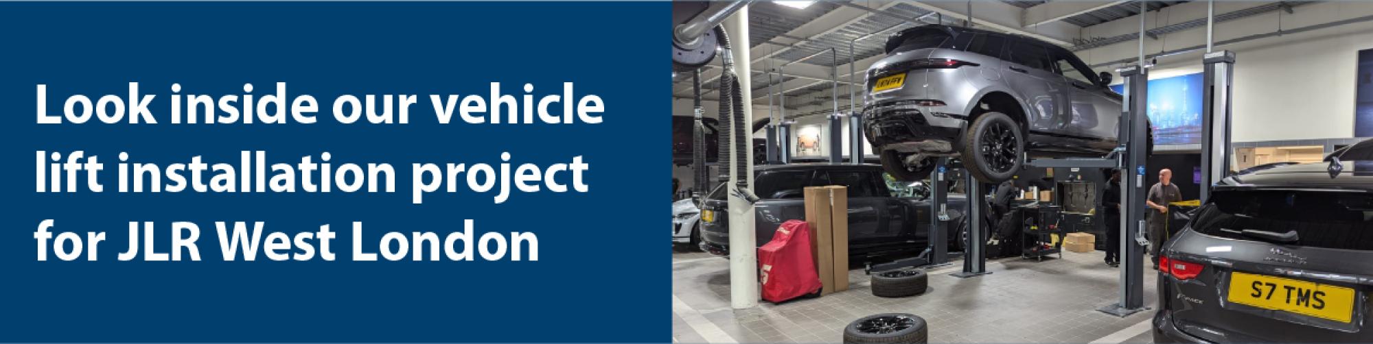 Look inside CCS Garage Equipment's vehicle lift installation for JLR