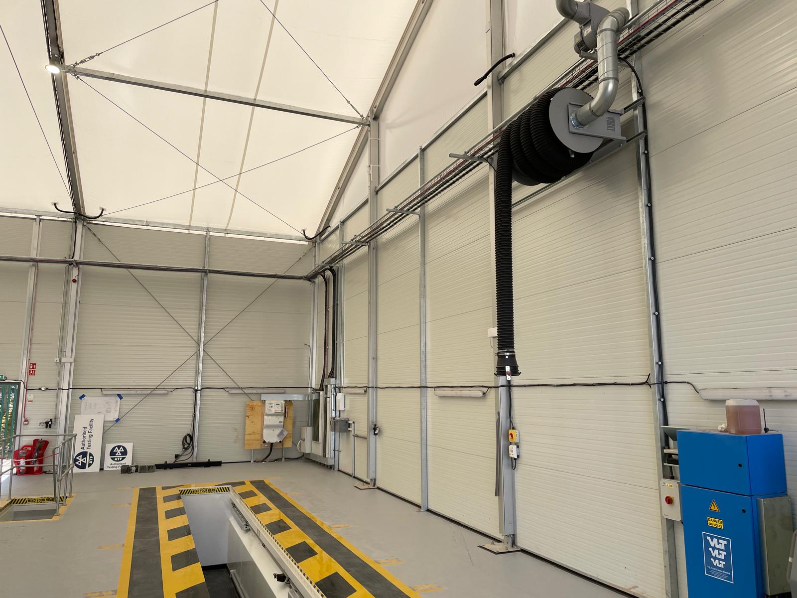 CCS workshop installation team installed a hardwearing and reliable LEV fum extraction system