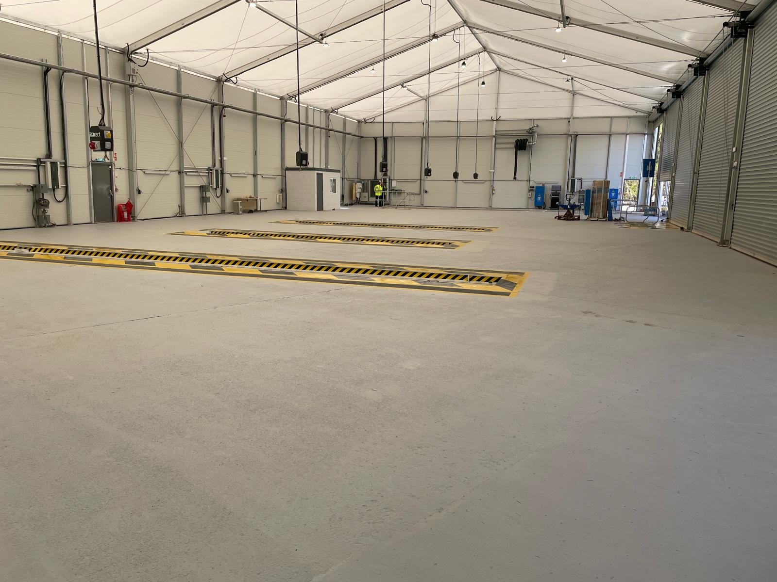 CCS Garage Equipments workshop installation team on site undertaking complete inspection of the workshop prior to commission and handover