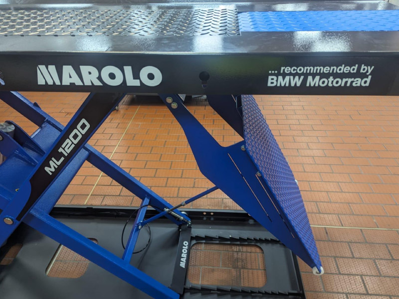 Marolo motorcycle lifts installed in the UK