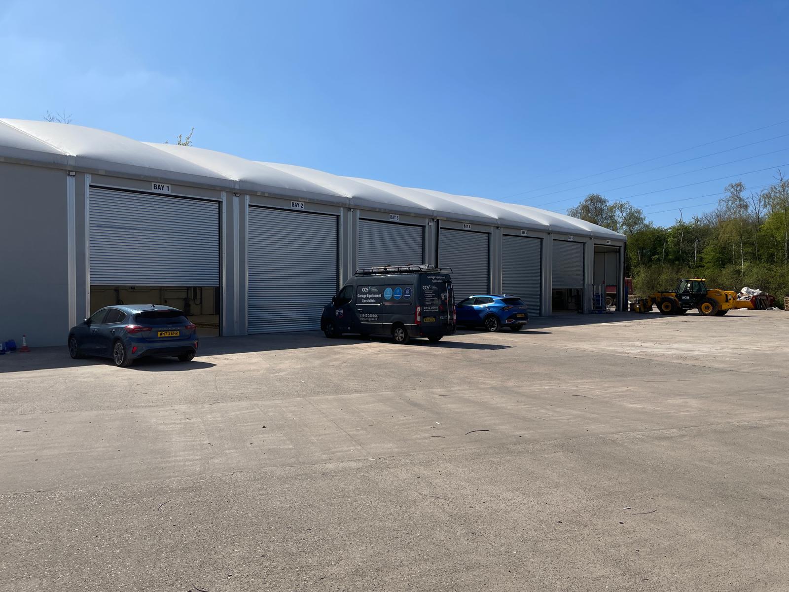 Completed exterior structure of TIP Trailers new Shepshed workshop