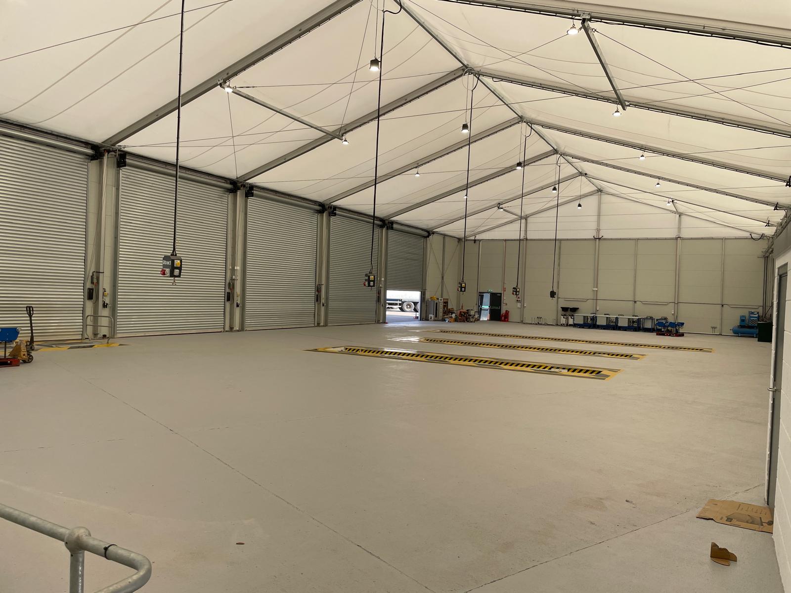 Completed installation of 3x prefabricated steel inspection pits for routine servicing and maintenance work