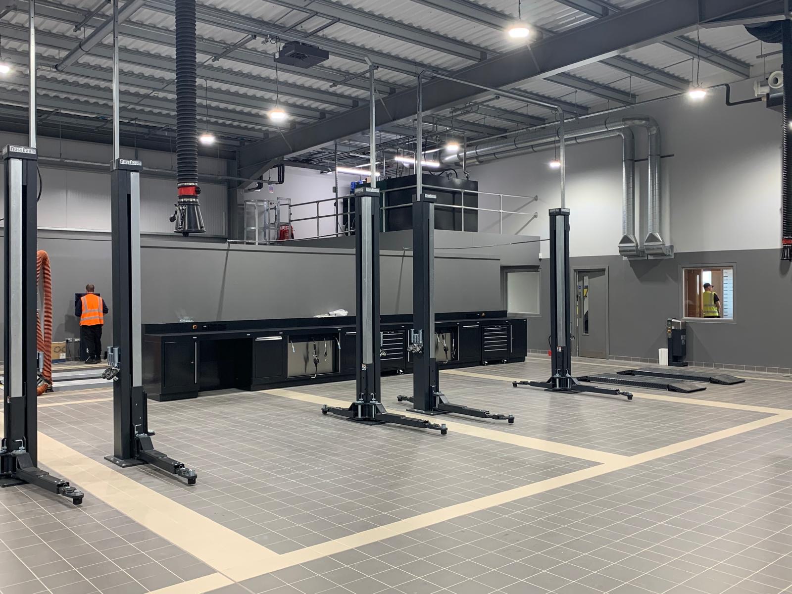 Comprehensive Nussbaum garage equipment installed by CCS for Kia Boston