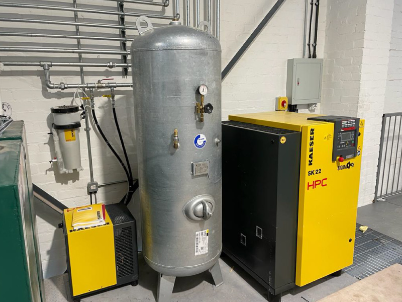 Compressed air systems at Diamond trucks, Warrington