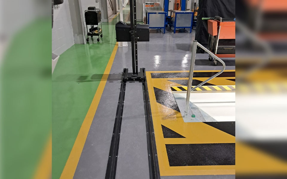 In-house test lanes installed by CCS Garage Equipment to DVSA specifications.