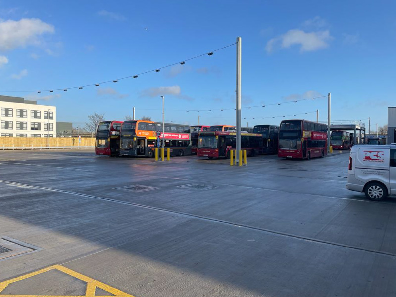 External Parking for Bus and Coach Fleet for National Express, Birmingham