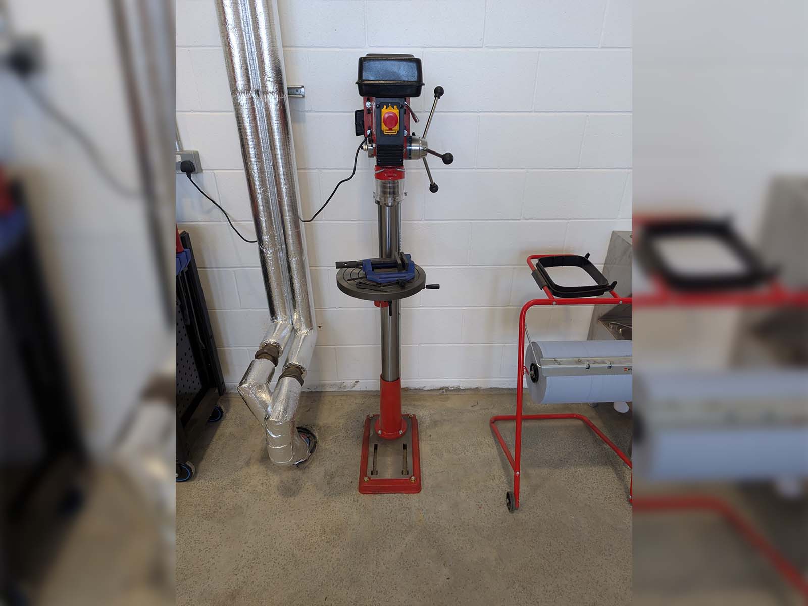 Pillar drill installed by CCS Garage Equipment by Specialist Fleet Services.