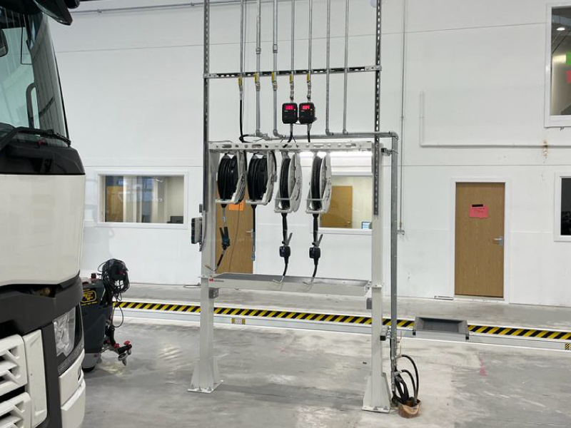 Lubrication Hose Reels installed by CCS